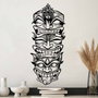 Wallity Fun Naughty Wild - Escultura de pared de metal negra